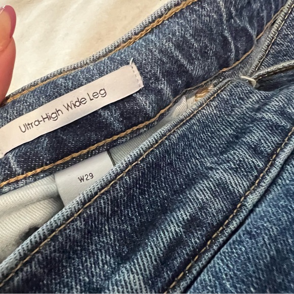 Calvin Klein Indigo Wide Leg Jeans - Picture 4 of 6